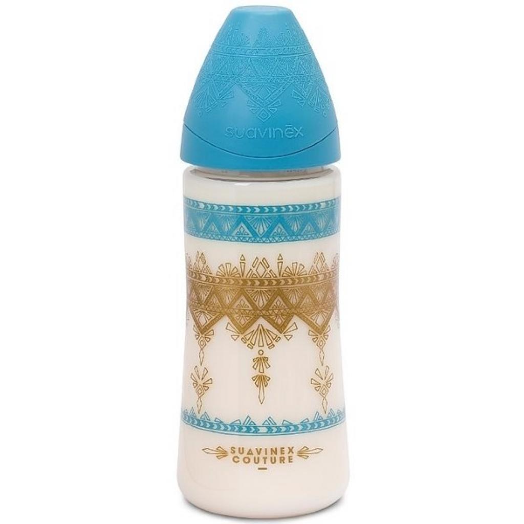 

Бутылочка для кормления Suavinex Couture 270 мл голубая (304151)