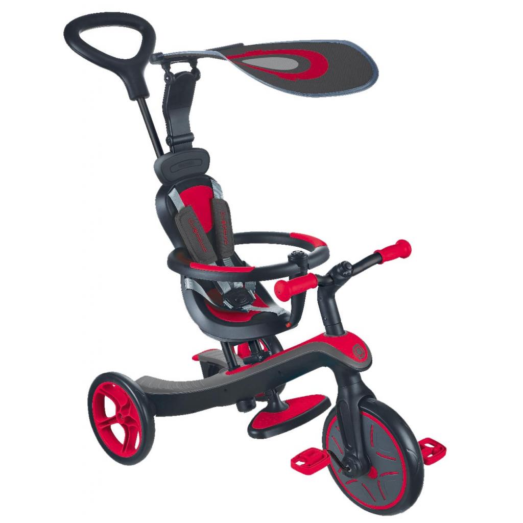 

Детский велосипед Globber Explorer Trike 4в1 красный до 20 кг (632-102-2)