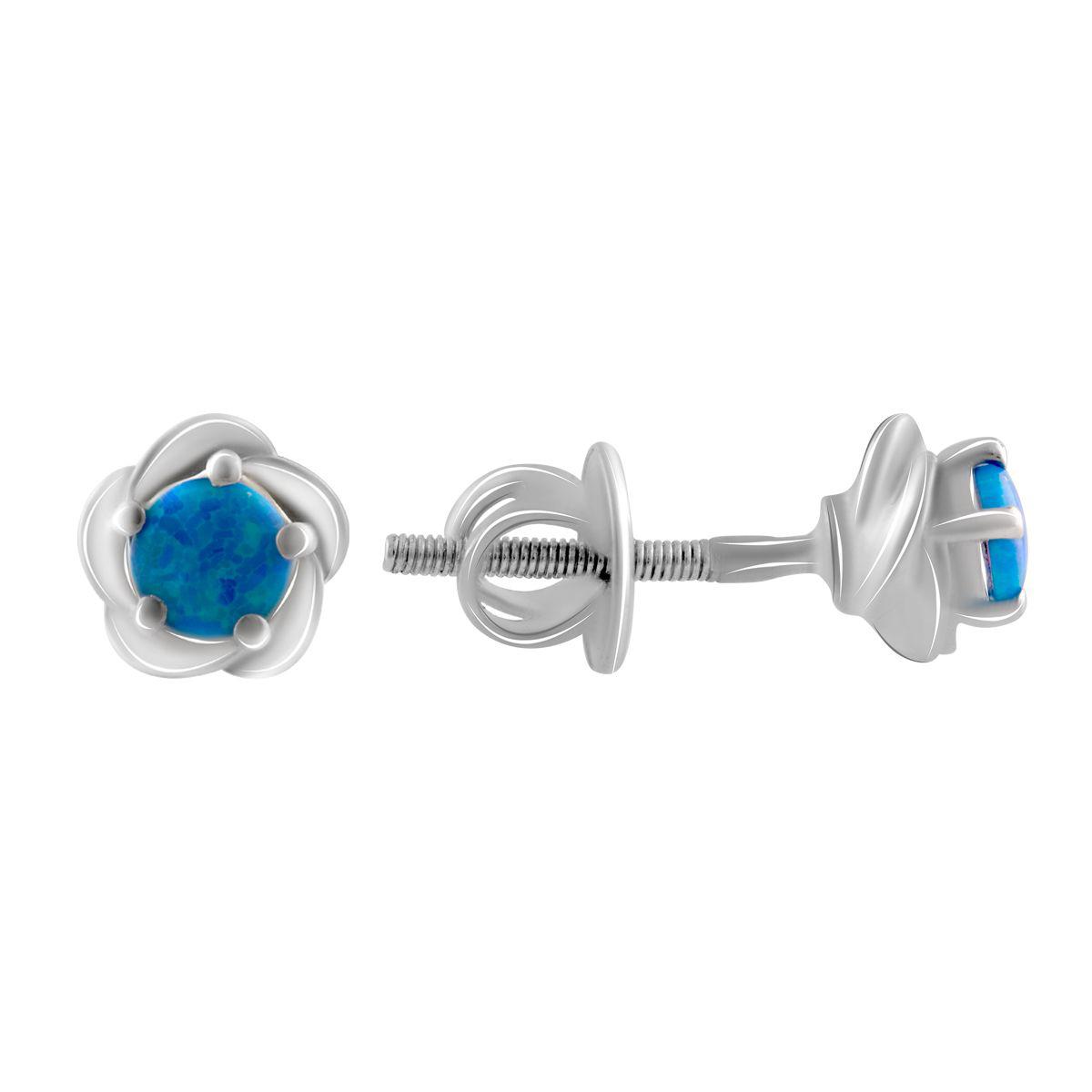 

Серебряные серьги SilverAlex с опалом