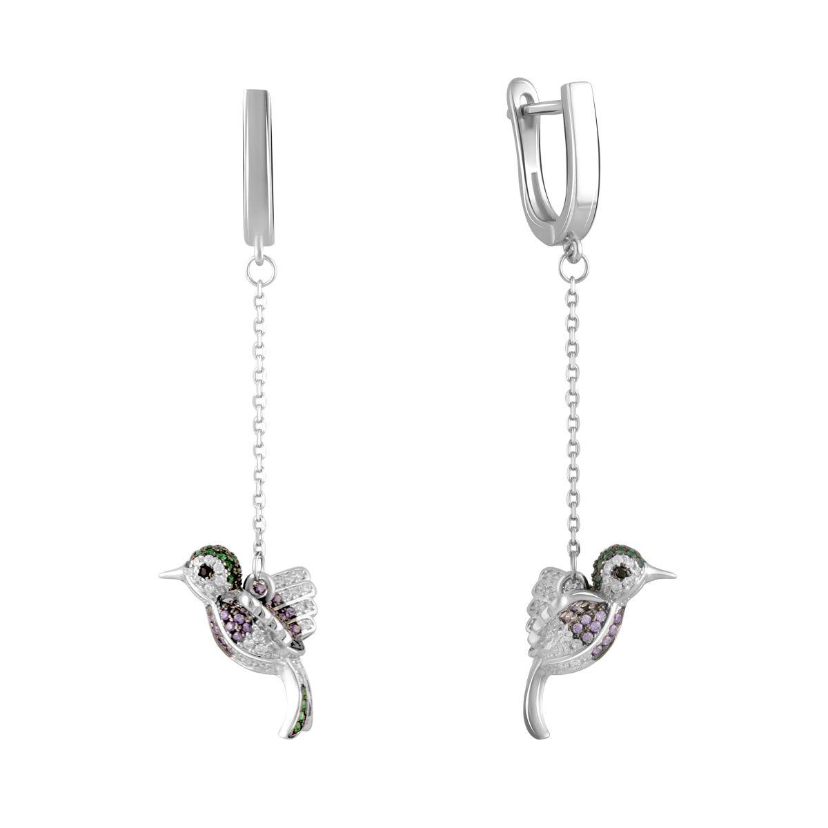 

Серебряные серьги SilverAlex с фианитами