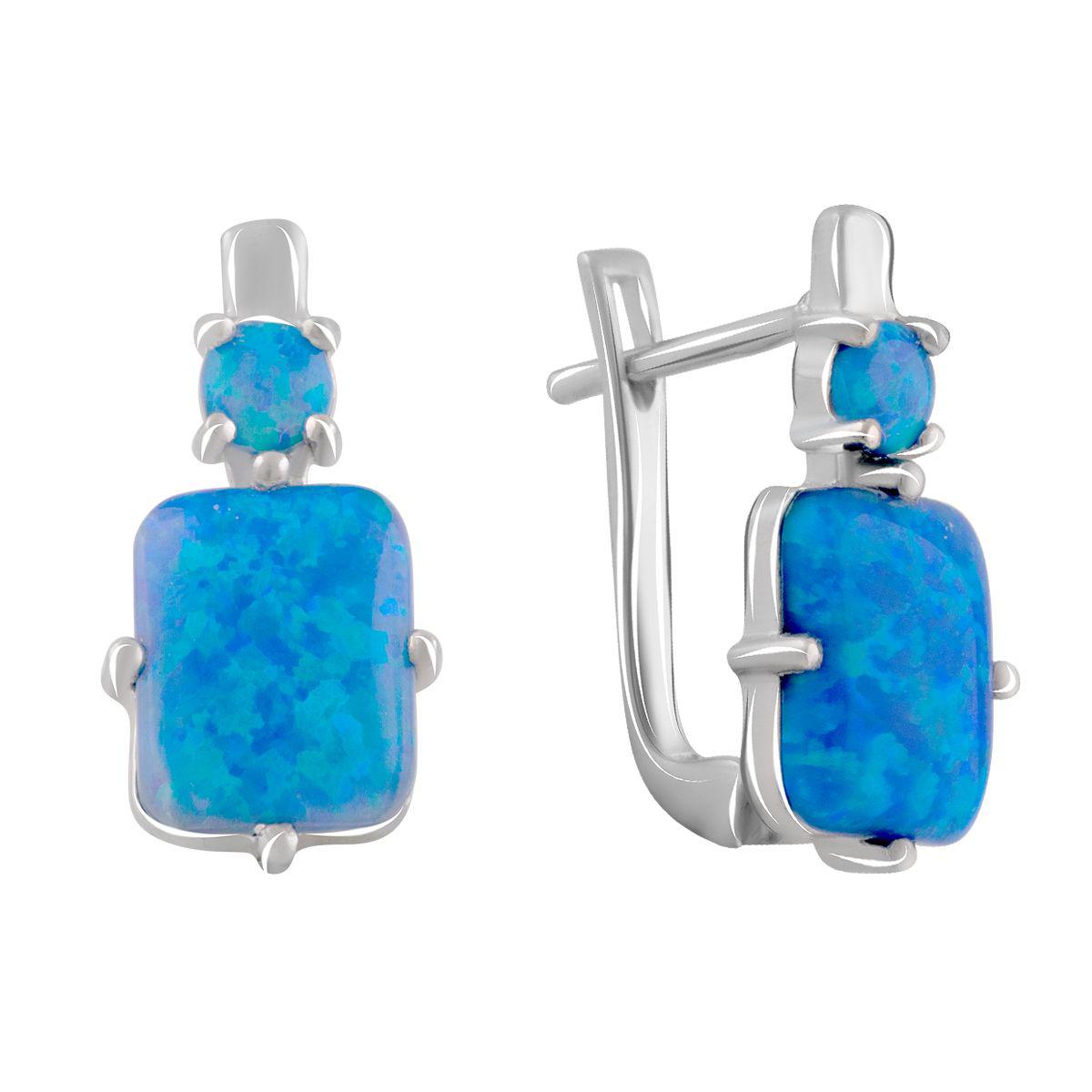 

Серебряные серьги SilverAlex с опалом 2.763ct