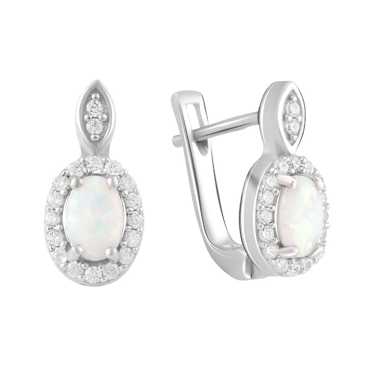 

Серебряные серьги SilverAlex с опалом 0.325ct