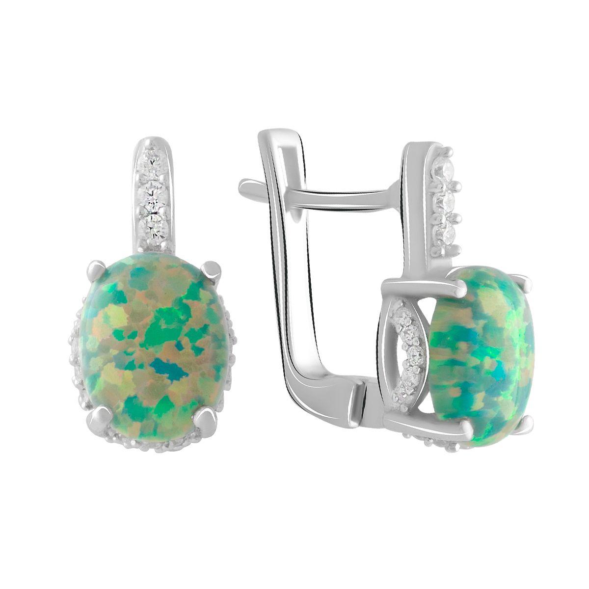 

Серебряные серьги SilverAlex с опалом 2.015ct