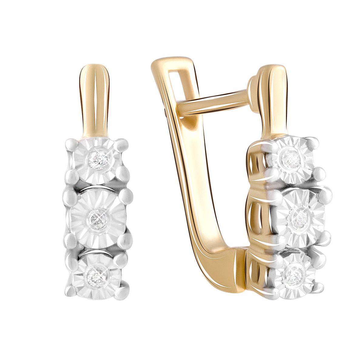 

Серебряные серьги SilverAlex с натуральными бриллиантом 0.06ct