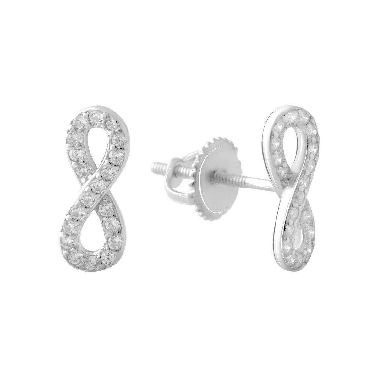 

Серебряные серьги SilverAlex с фианитами