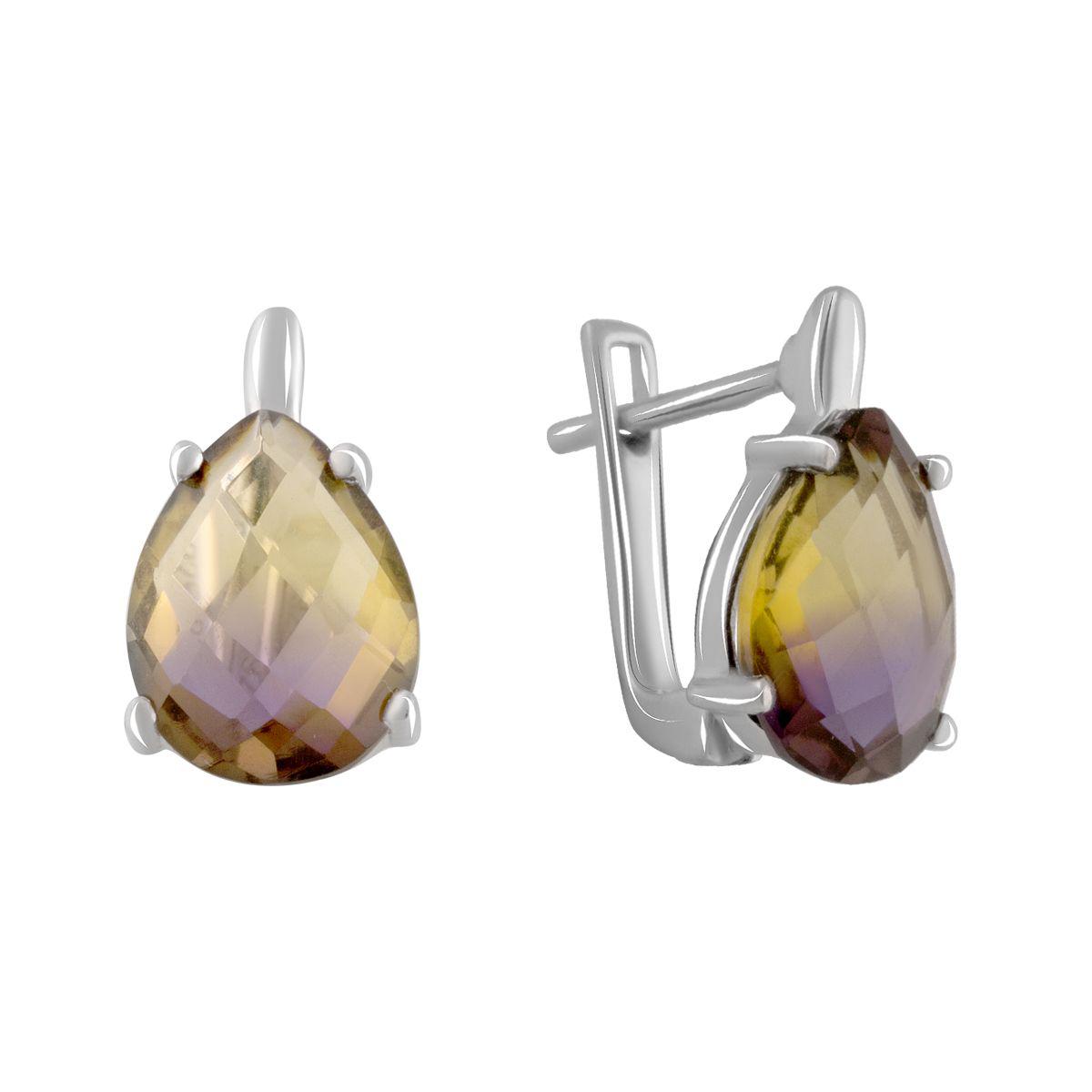 

Серебряные серьги SilverAlex с аметрином nano 5.568ct