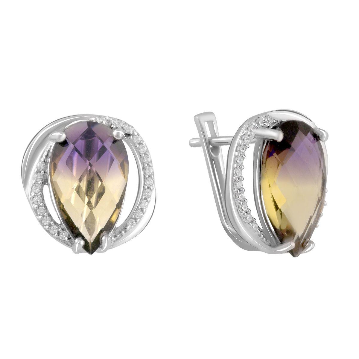 

Серебряные серьги SilverAlex с аметрином nano 7.033ct