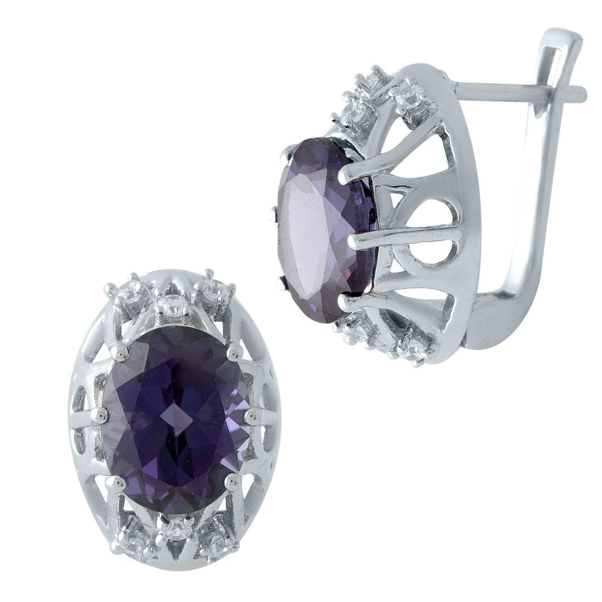 

Серебряные серьги SilverAlex с олександритом
