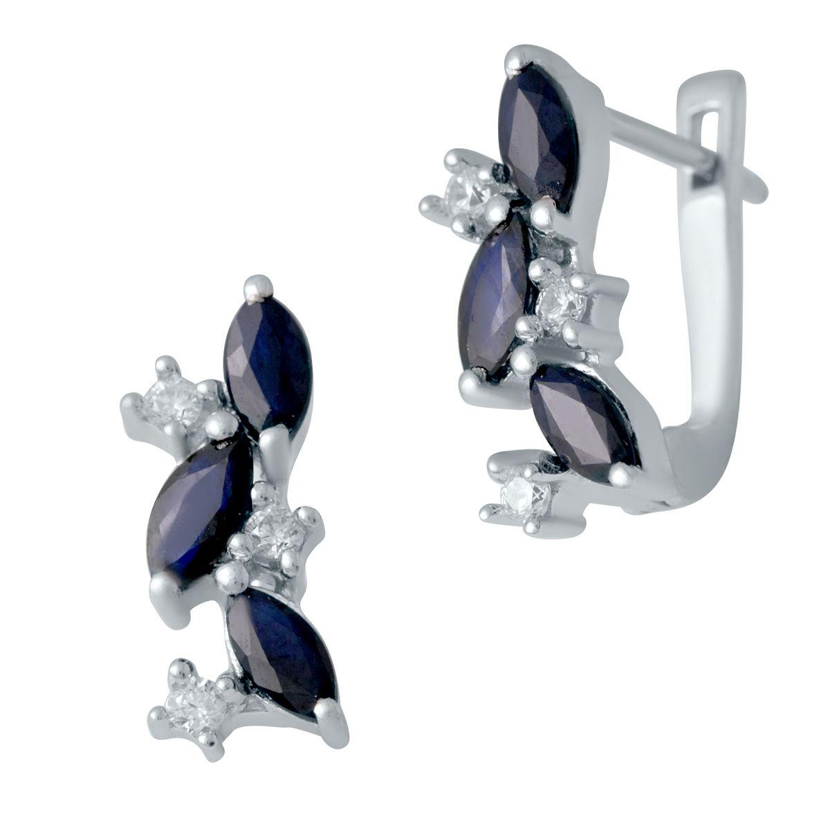 

Серебряные серьги SilverAlex с натуральным сапфиром 2.495ct
