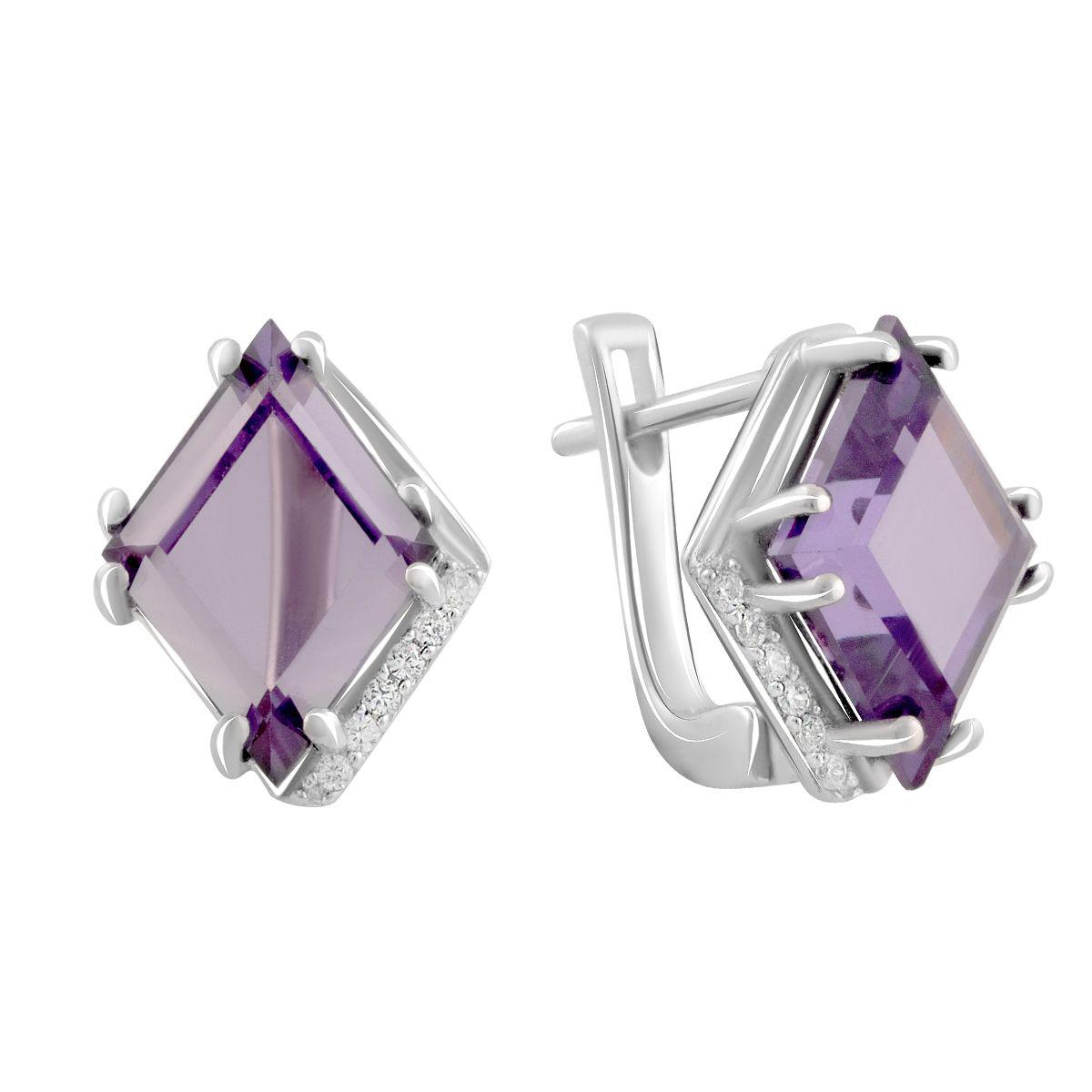 

Серебряные серьги SilverAlex с александритом 8.975ct