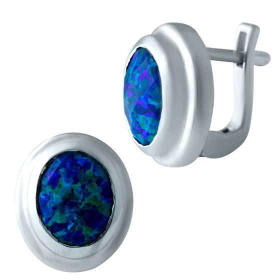 

Серебряные серьги SilverAlex с опалом 2.2ct