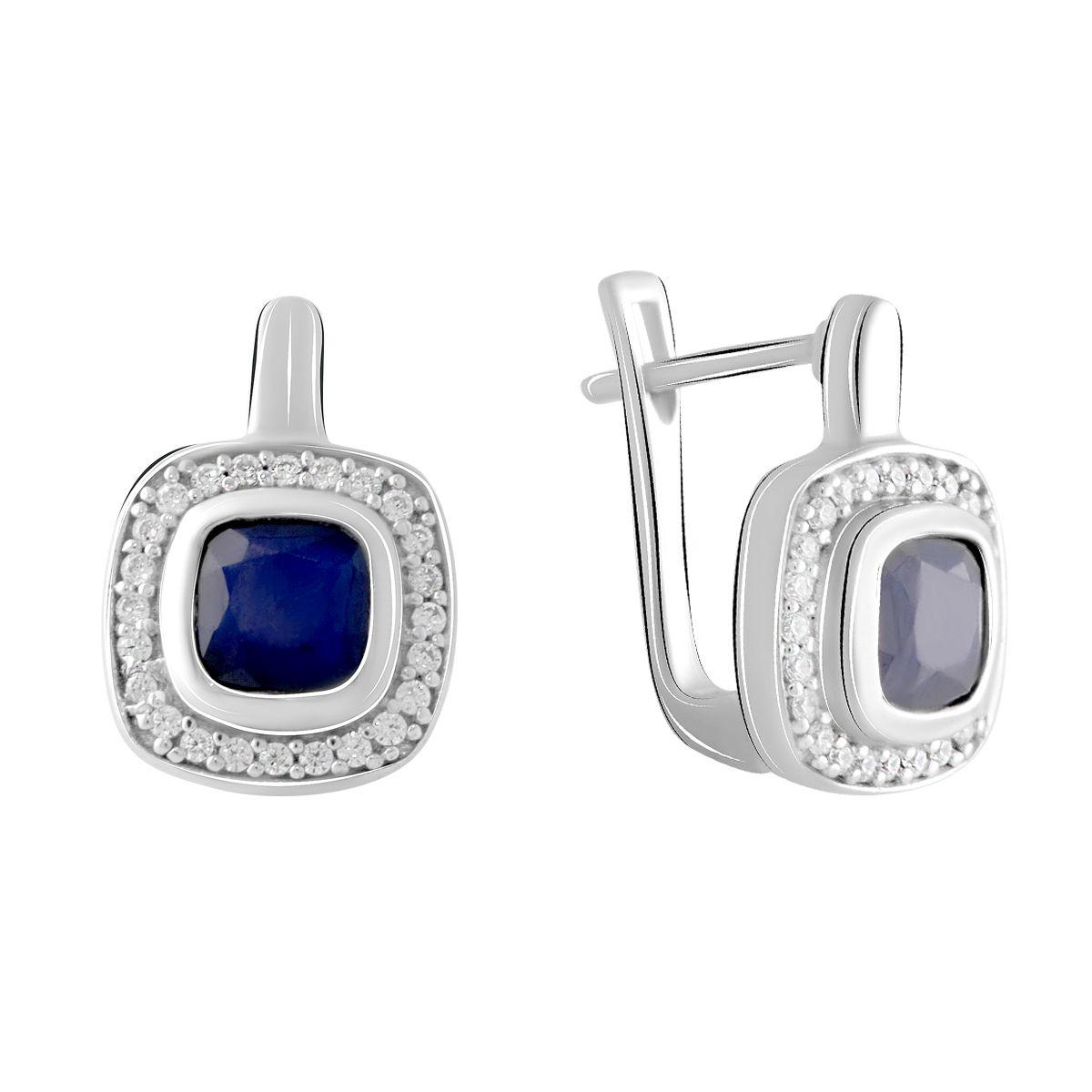 

Серебряные серьги SilverAlex с натуральным сапфиром 2.865ct