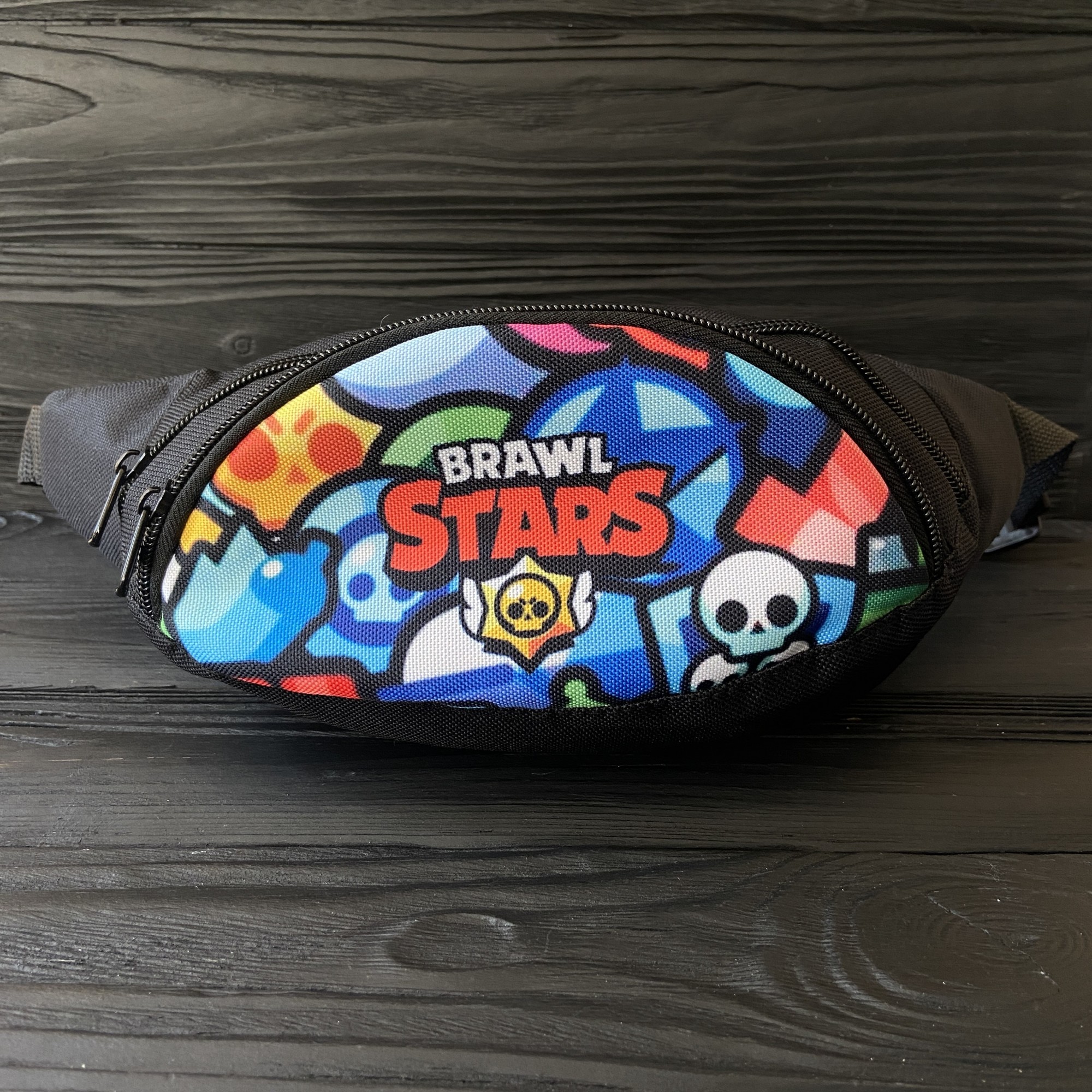 

Поясная сумка бананка Brawl Stars (Бравл Старс) Пузырики Разноцветный