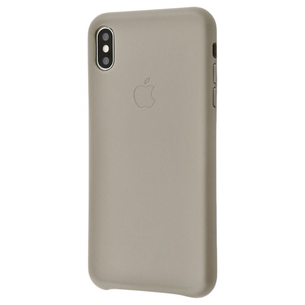 

Чехол Leather case для iPhone X/Xs taupe
