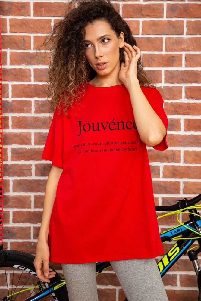 

Футболка AGER Oversize Красный 180R608