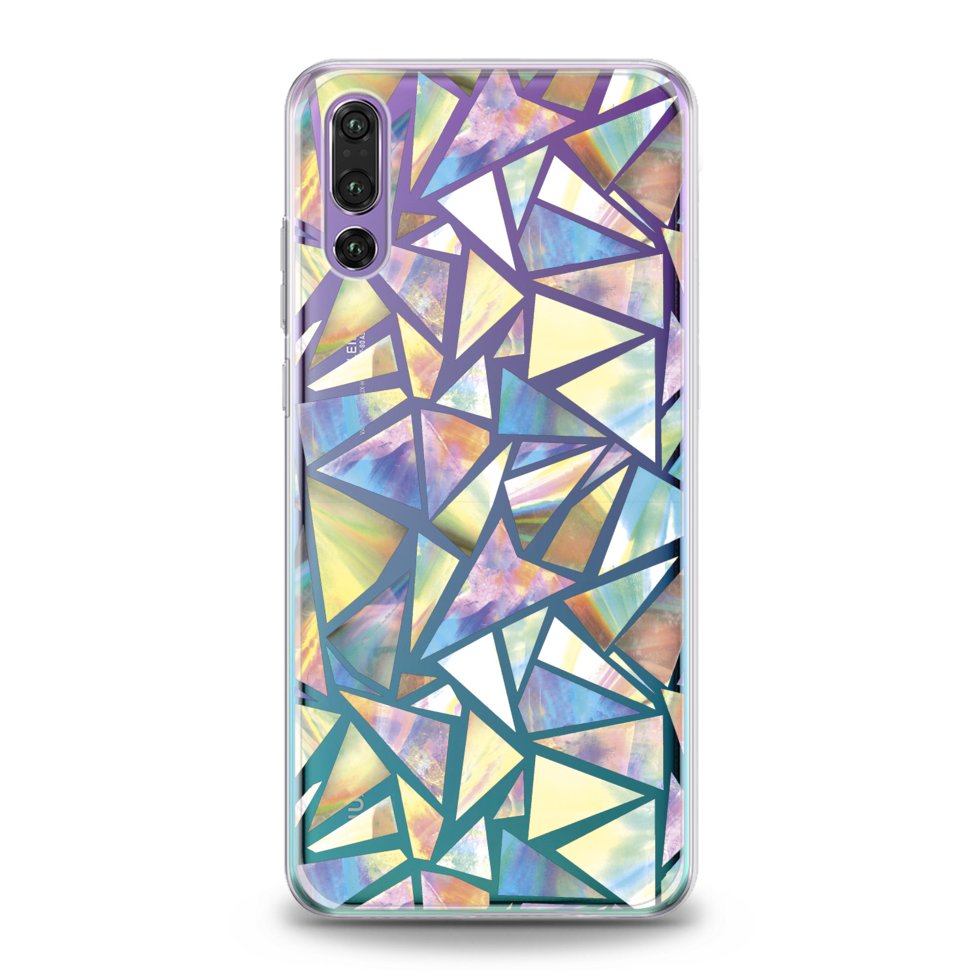 Чехол силиконовый для Huawei (Голографический принт) Honor 10 Lite ...