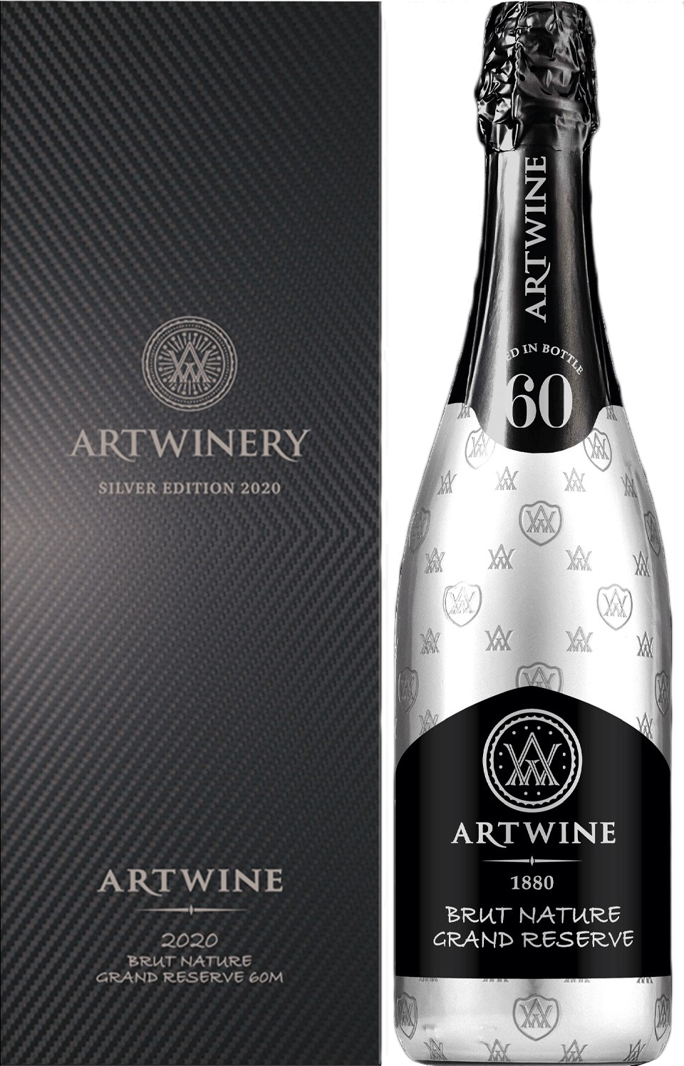 Акция на Вино игристое Artwine белое брют брют натюр 0.75 л 10-13.5% в подарочной упаковке (4820176062635) от Rozetka UA