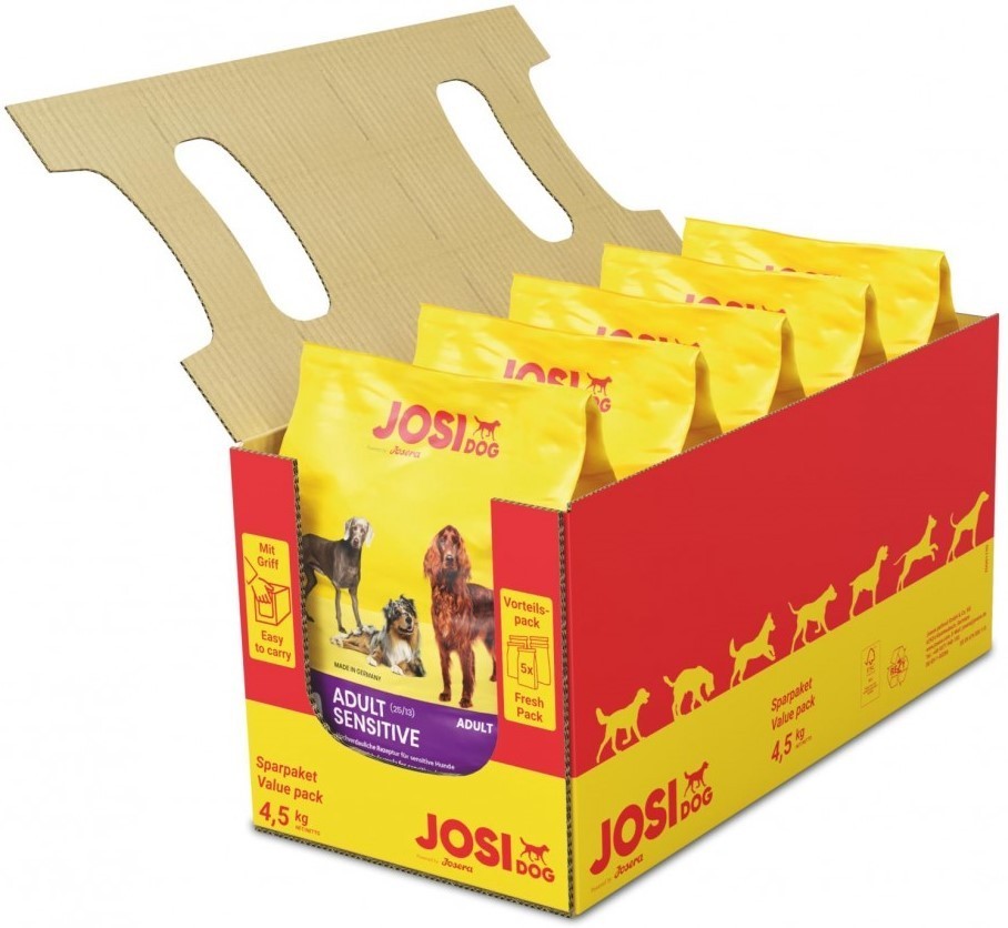 

Упаковка сухого корма для собак Josera JosiDog Adult Sensitive 5 шт по 900 г