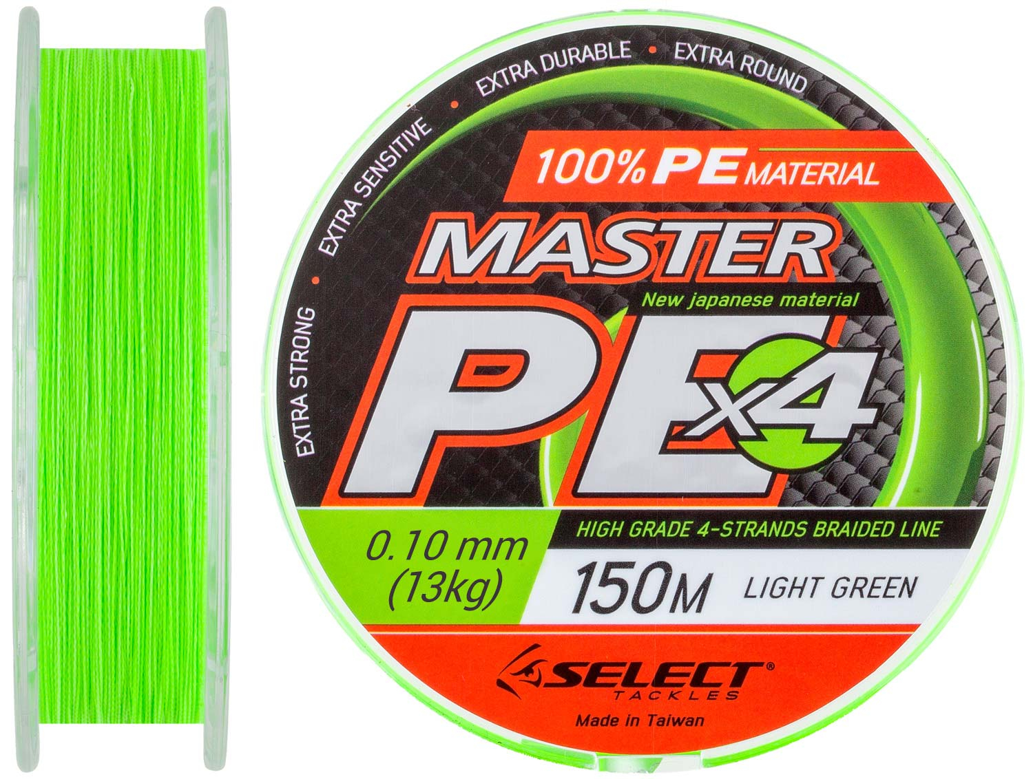 

Шнур Select Master PE 150m (салат.) 0.10мм 13кг (арт.123418700151)