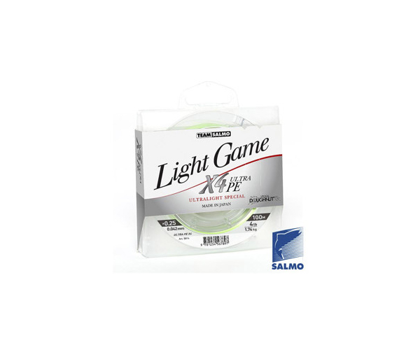 

Шнур Salmo LIGHT GAME FINE X4 GREEN 100 м., 0.042 мм (арт.123413536542)