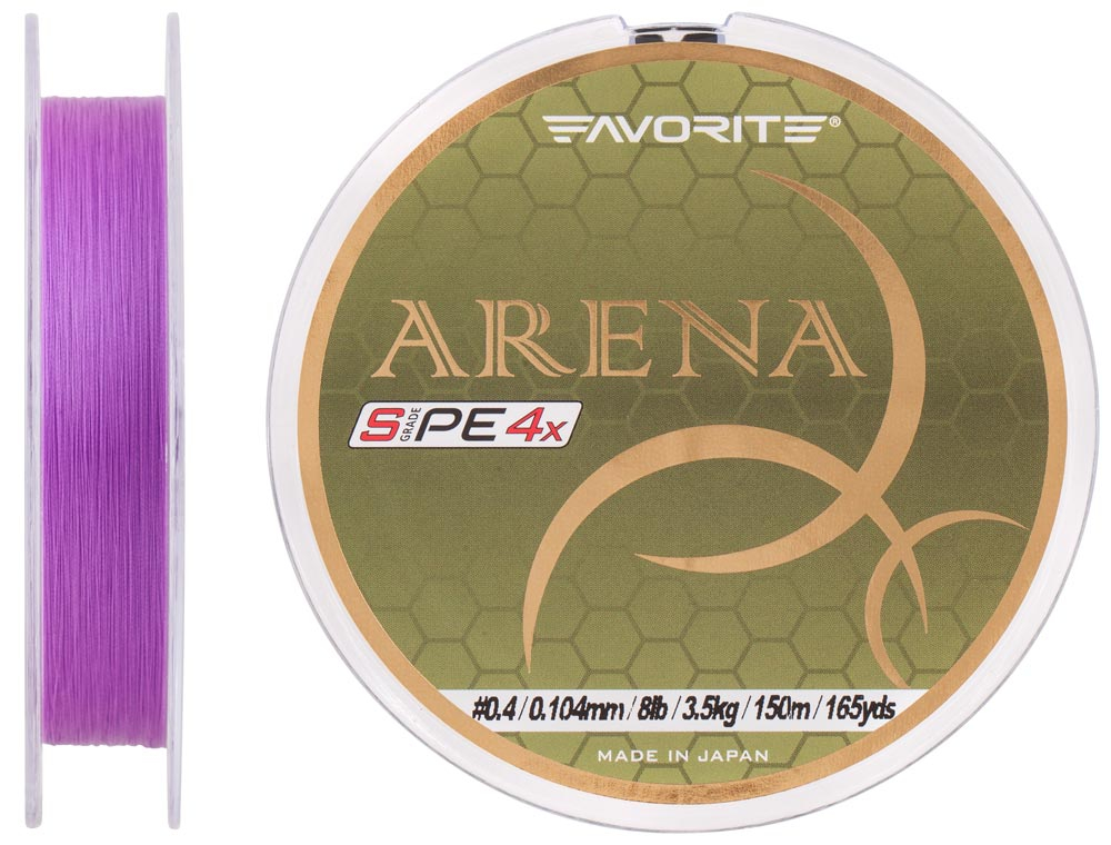 

Шнур Favorite Arena PE 150м (purple) #0.4/0.104mm 8lb/3.5kg (арт.123416931099)