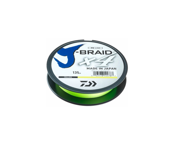 

Шнур DAIWA J-Braid X4E 135m col Yellow 0.33mm 50lb/22.4kg (арт.123421352432)