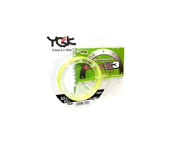 

Шнур YGK G-Soul X-3 X3 150m #0.25/4lb (арт.123455450027)