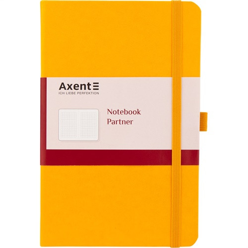 

Книга записная Partner 125х195мм 96л в клетку желтый Axent