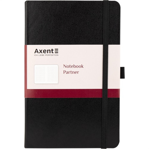

Книга записная Partner 125х195мм 96л в клетку чёрный Axent