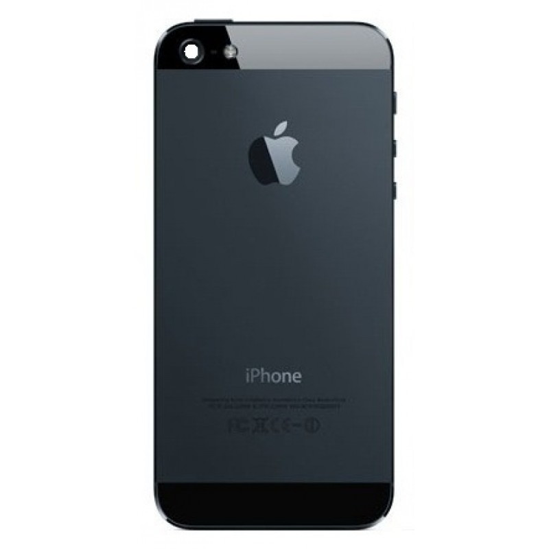 

Задняя крышка для (корпус) iPhone 5 черная (полный комплект)