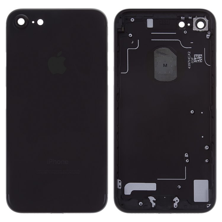 

Задняя крышка для (корпус) iPhone 7 черная глянцевая