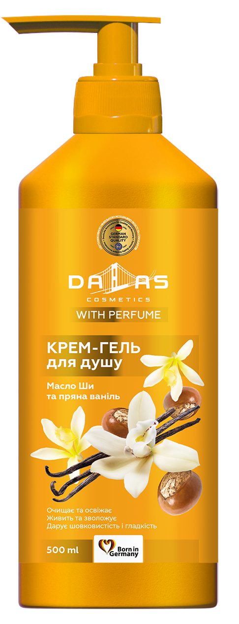 Крем-гель для душа Dalas Масло Ши и пряная ваниль 500 г (4260637722614 ...