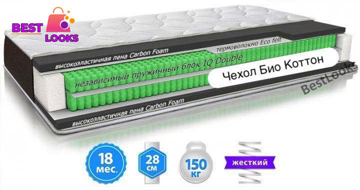 

Матрас ортопедический 180х190 Sleep&Fly ORGANIC Delta