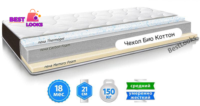 

Матрас ортопедический 160х190 Sleep&Fly ORGANIC Sigma