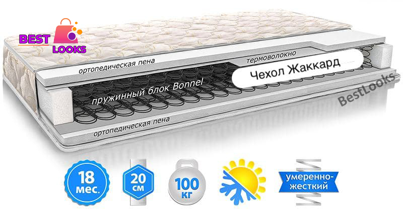 

Матрас двусторонний 140х200 EMM Шанс 2 зима-лето