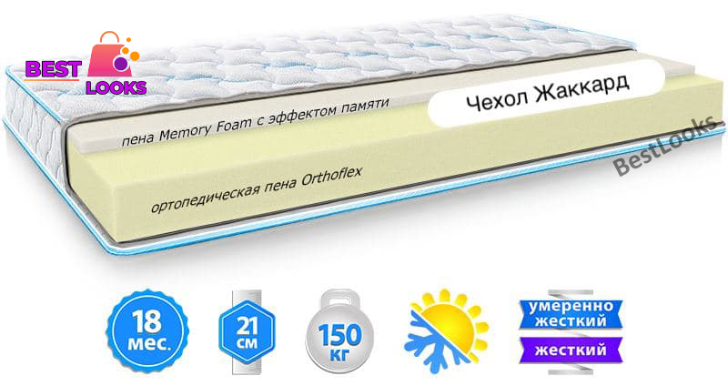 

Матрас ортопедический 180х200 Sleep&Fly COMBY NEW