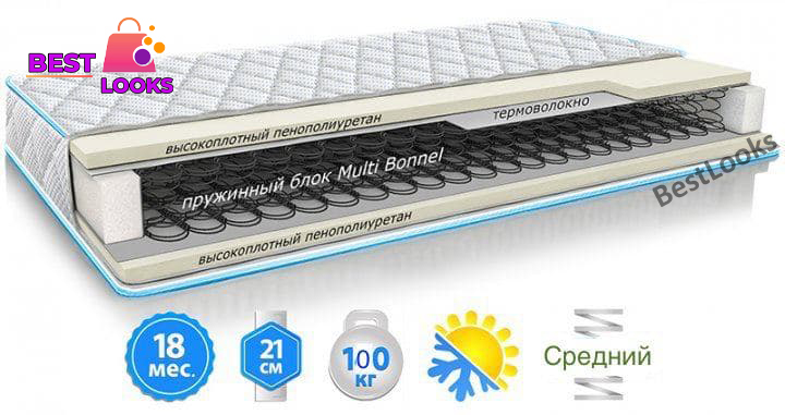 

Матрас двусторонний 80х190 Sleep&Fly STANDART стрейч с вискозой