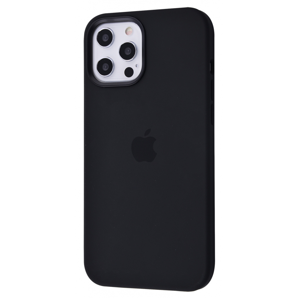 

Чехол Silicone Caise with MagSafe для iPhone 12 Pro Max black