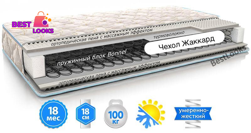 

Матрас двусторонний 180х190 EMM ЭКО 43