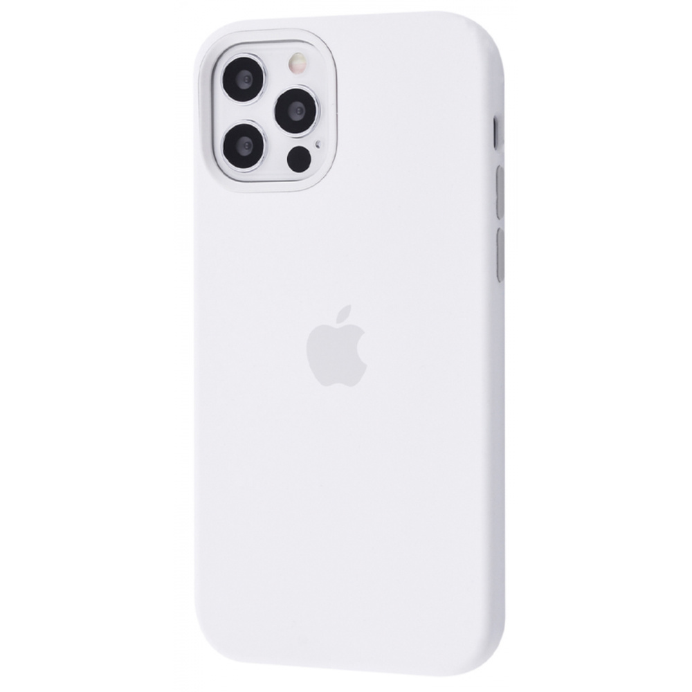 

Чехол Silicone Caise with MagSafe для iPhone 12 Pro Max white