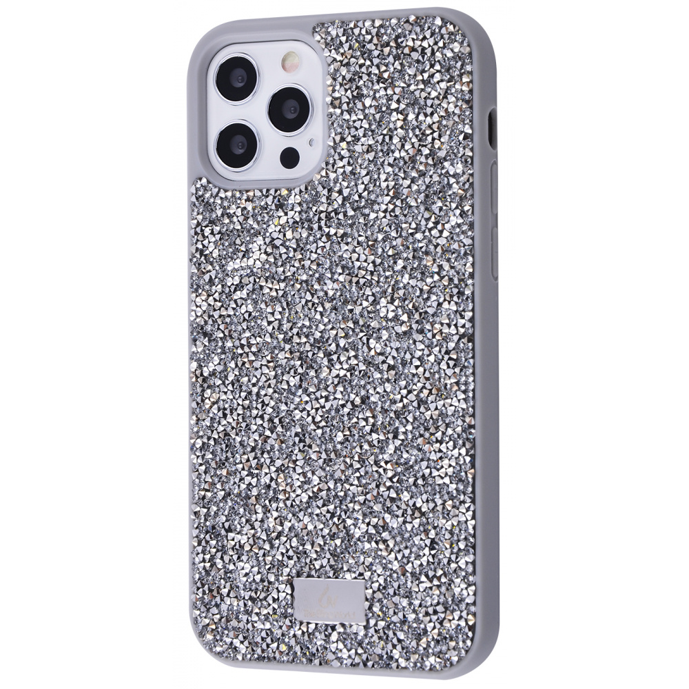 

Чехол Bling World Grainy Diamonds (TPU) для iPhone 12/12 Pro silver