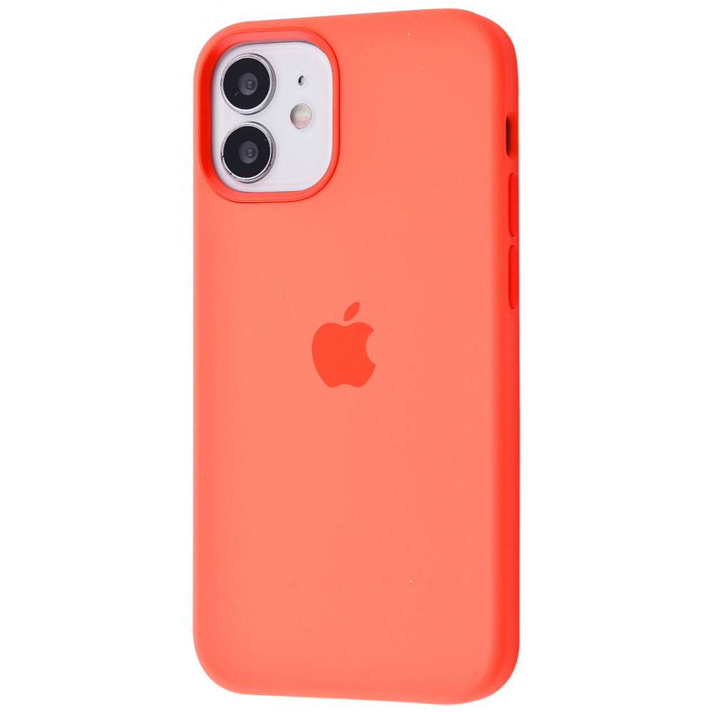 

Чехол Silicone Caise with MagSafe для iPhone 12 mini pink citrus