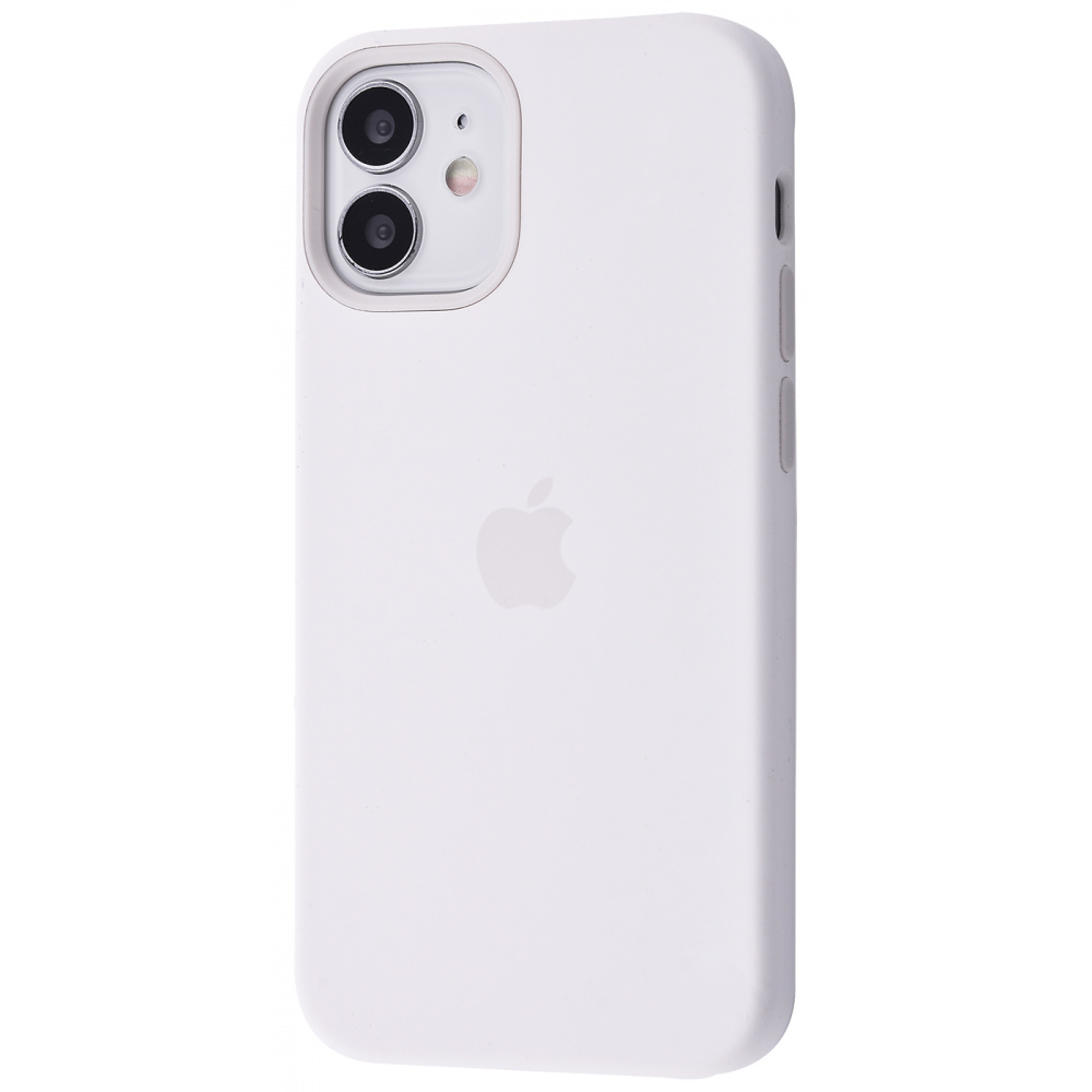 

Чехол Silicone Caise with MagSafe для iPhone 12 mini white