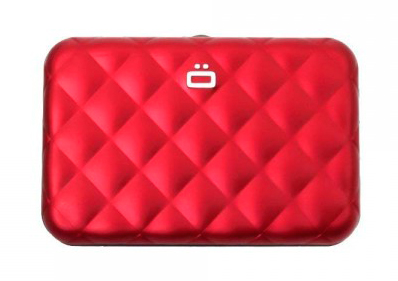 

Кардхолдер OGON Quilted Button на 10 карт ,красная
