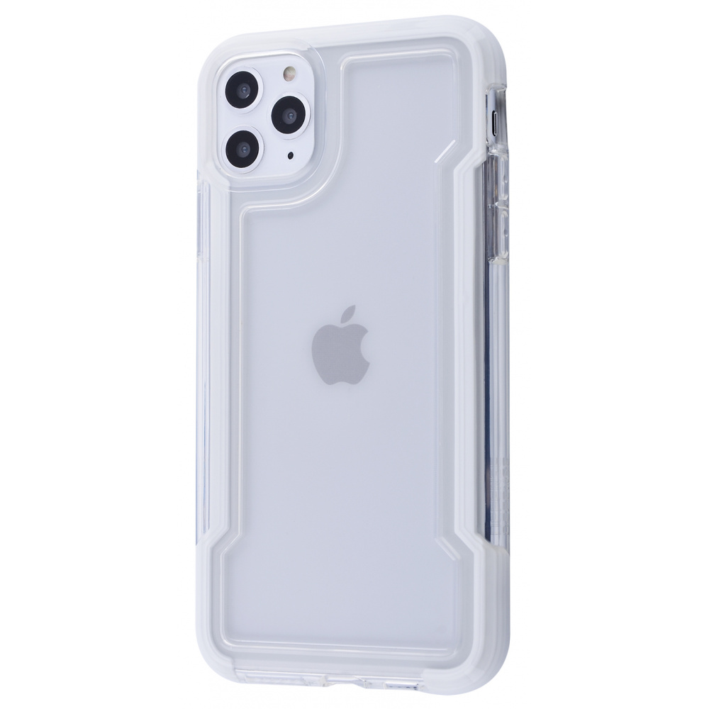 

Чехол Defense Clear Series (Metal+Leather+TPU) для iPhone 11 Pro white