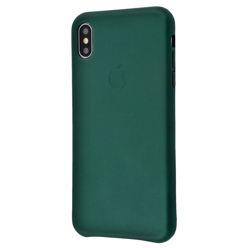 

Чехол Leather case для iPhone Xs Max forest green