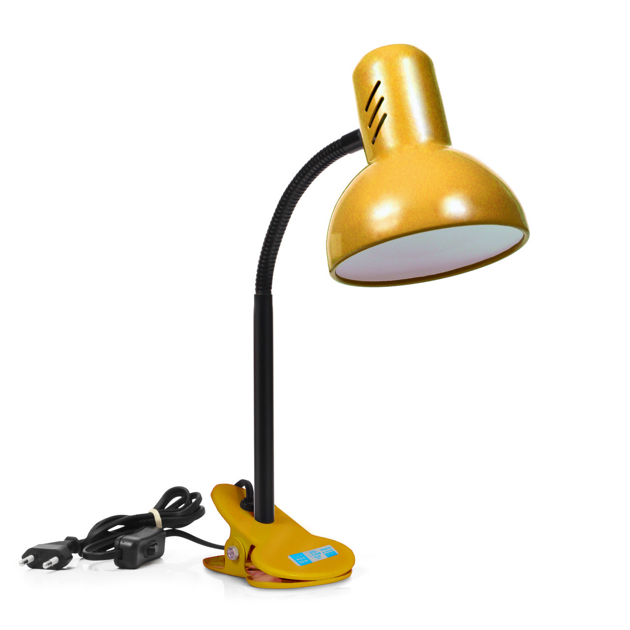 

Лампа-прищепка Loga Light 60W E27 Украина Золото (t3708)