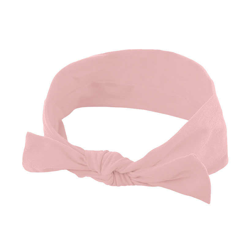 

Повязка детская для волос Lesko 007 Light Pink бант на голову девочке солохи (SKU_6603-23735)