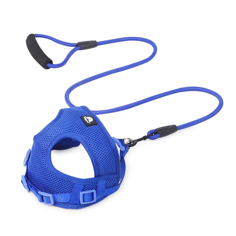 

Шлея для собак с поводком Taotaopets 233303 S Blue (25-40 см) (SKU_5305-17884)