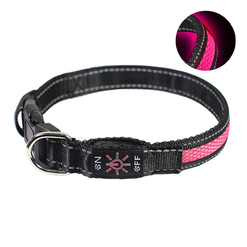 

Ошейник для собак светодиодный Friend CR015 Pink L светящийся LED (SKU_6588-21329)